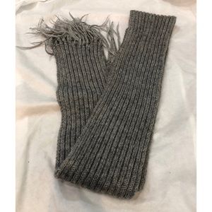 Grey Knit Scarf